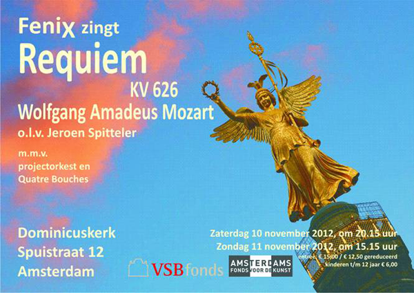 flyer concerten Requiem Mozart