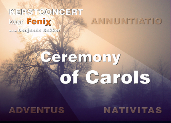 Flyer concerten Ceremony of Carols